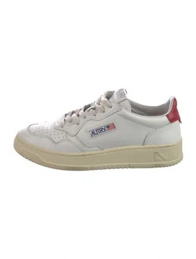 Pre-owned Autry Leather Sneakers In White