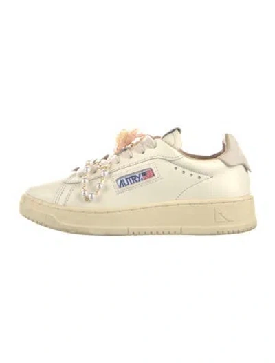 Pre-owned Autry Leather Sneakers In White