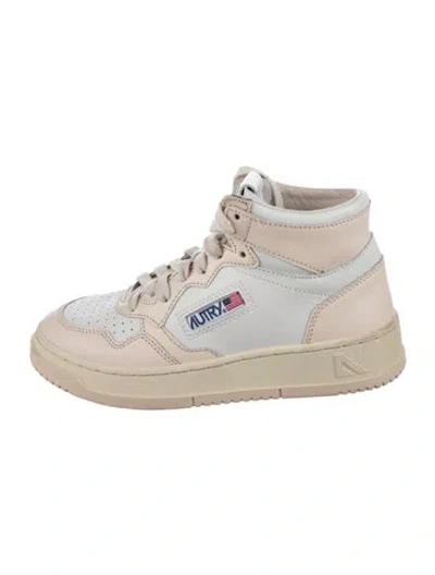 Pre-owned Autry Leather Sneakers In White