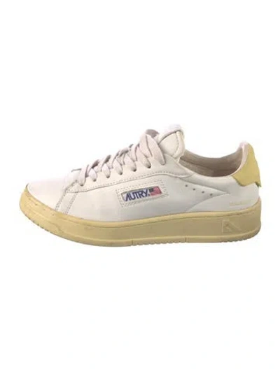 Pre-owned Autry Leather Sneakers In White