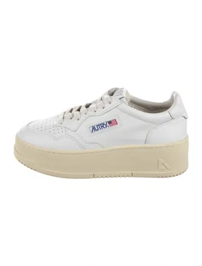 Pre-owned Autry Leather Sneakers In White