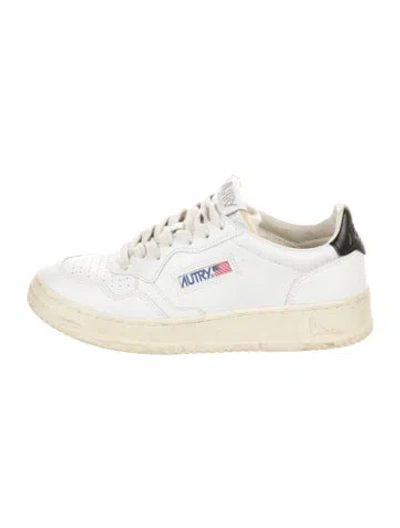 Pre-owned Autry Leather Sneakers In White