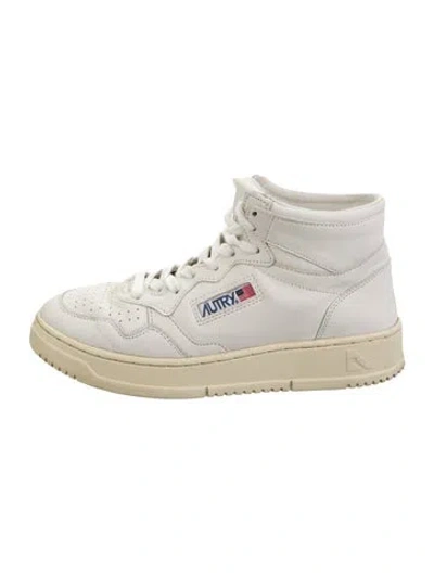 Pre-owned Autry Leather Sneakers In White