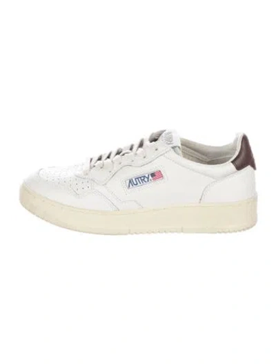 Pre-owned Autry Leather Sneakers In White