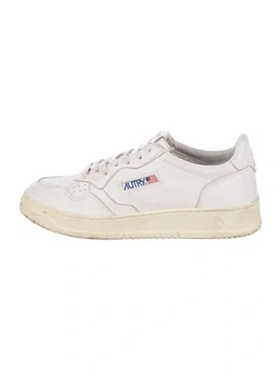 Pre-owned Autry Leather Sneakers In White