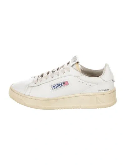 Pre-owned Autry Leather Sneakers In White
