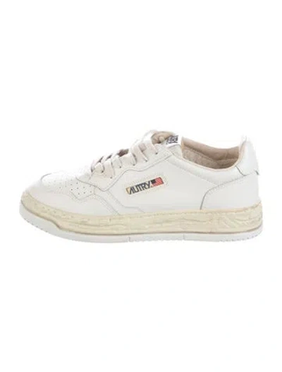 Pre-owned Autry Leather Sneakers In White