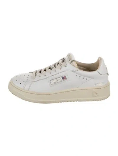 Pre-owned Autry Leather Sneakers In White