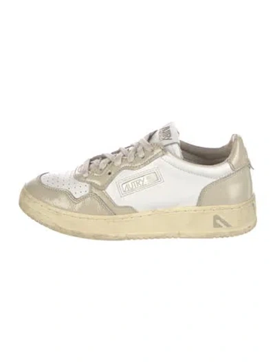 Pre-owned Autry Leather Sneakers In White