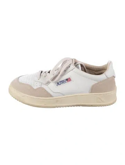 Pre-owned Autry Leather Sneakers In White