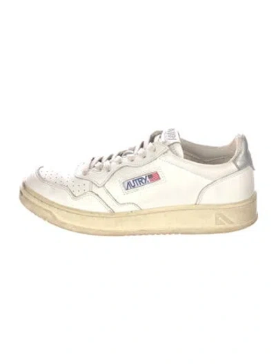 Pre-owned Autry Leather Sneakers In White