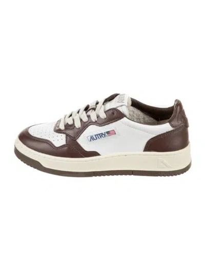 Pre-owned Autry Leather Sneakers In White