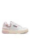 Autry Logo-embellished Side Panels Leather Sneakers In White