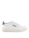 Autry Leather Sneakers With Back Contrasting Patch In White