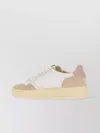 Autry Leather Sneakers With Contrast Heel Tab In White
