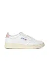 Autry Medalist Low Leat Leat Wht Pink In Leat/leat Wht/pink