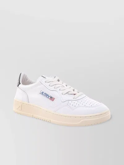 Autry Leather Sneakers With Contrasting Patch At Back