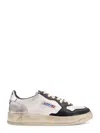 Autry Sup Vint Low Vintage-inspired Low-top Sneakers In White
