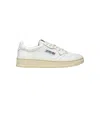 Autry Leather Sneakers With Micro-perforations And Cushioned Collar