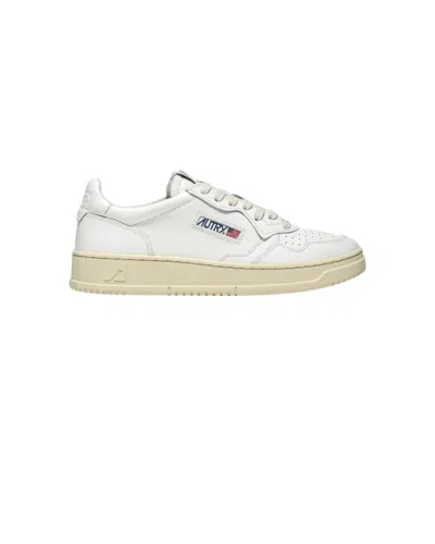 Autry Leather Sneakers With Micro-perforations And Cushioned Collar