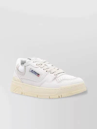 AUTRY LEATHER SNEAKERS WITH PADDED ANKLE AND RUBBER SOLE