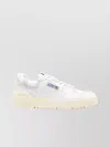 Autry 'clc' White Low Top Sneakers With Logo Patch On Tongue And Side