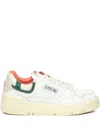 Autry Low Top Sneakers With Contrast Heel Tab In White