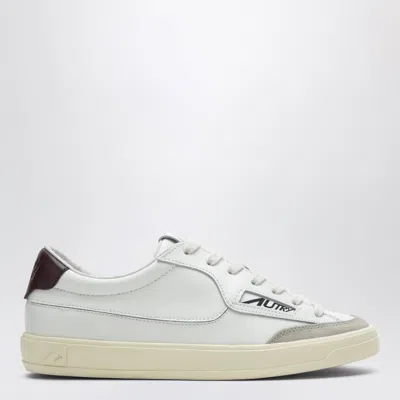 Autry Leather Windscape Low Sneakers With Retro Court Style In Multi