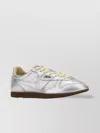 Autry Windspin Low Sneakers In Platinum Leather In Silver