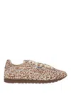 Autry Windspin Low Multicolor Sneaker With Logo On The Side And Animalier Motif In Suede Woman In Animal Print