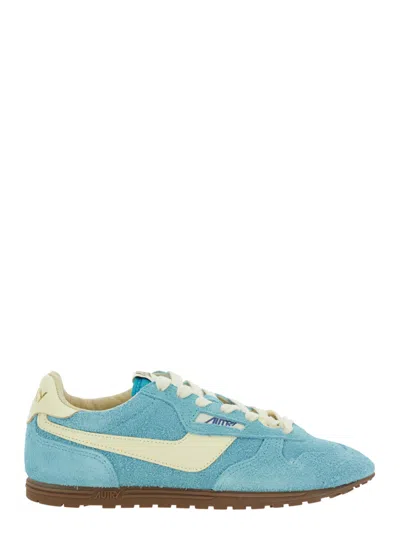 Autry Light Blue Windspin Low Sneakers