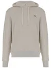 Autry Light-colored Drawstring Hoodie With Subtle Logo In Gray