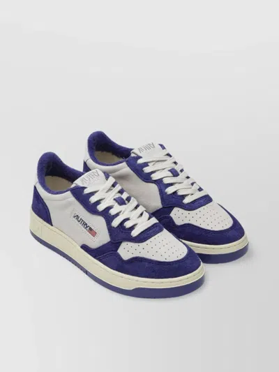 Autry Lily Suede Medalist Sneakers With Perforated Toe Box