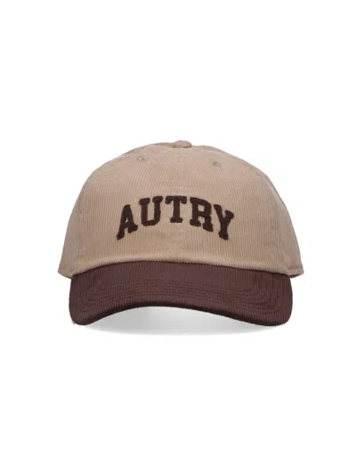 Autry Logo Baseball Cap In Sand