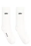 Autry Logo Cotton Blend Socks In White