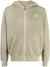 Autry Super Vintage Zip Hoodie In Grey
