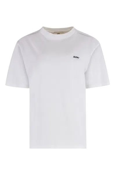 Autry Logo Cotton T-shirt In White