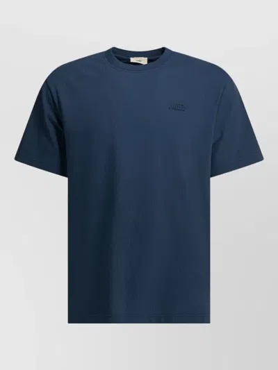 Autry Logo Crew Neck Short Sleeve T Shirt In Blue