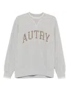 Autry Grey Cotton Sweatshirt In Gray