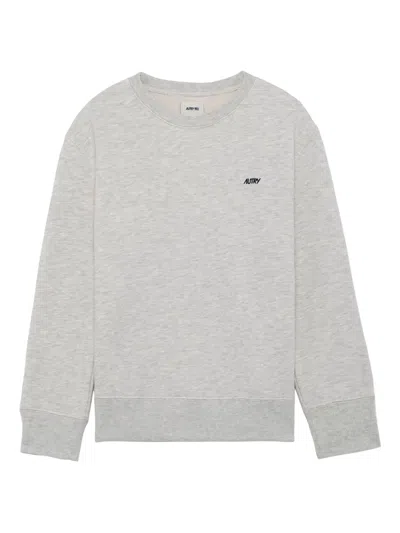 Autry Logo Crew-neck Sweatshirt In Gray