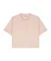 Autry Logo-debossed Cotton T-shirt In Nude