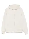 Autry Logo-debossed Hoodie In Neutrals