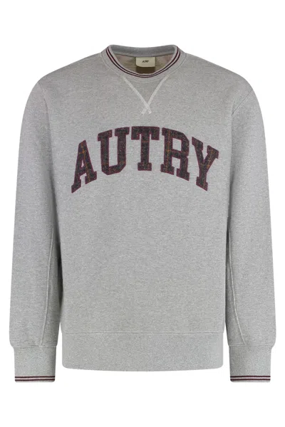AUTRY LOGO DETAIL COTTON SWEATSHIRT