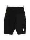 Autry Black Stretch Polyester Shorts In Black