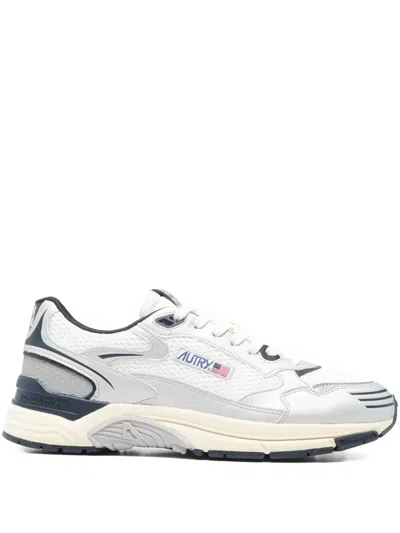 Autry Hyperway Low Mesh Silk Nylon Sneakers In Animal Print