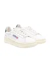 Autry Logo-embellished Leather Sneakers In White