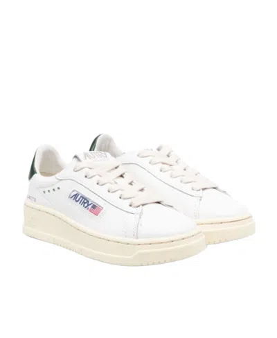 AUTRY LOGO-EMBELLISHED LEATHER SNEAKERS