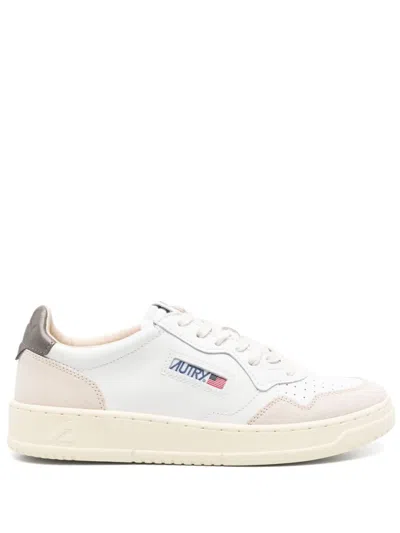 Autry Logo-embellished White Sneakers