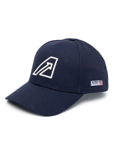Autry Logo-embroidered Baseball Cap In Blue