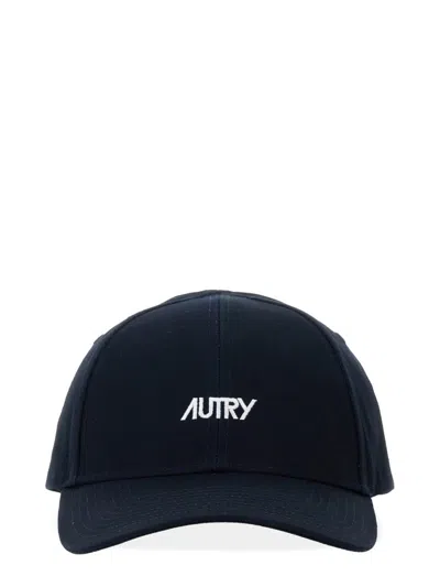 Autry Nylon Baseball Cap With Logo In Blue